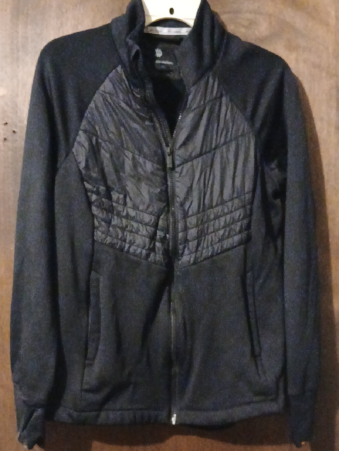 All In Motion Black Quilted-Front Performance Jacket